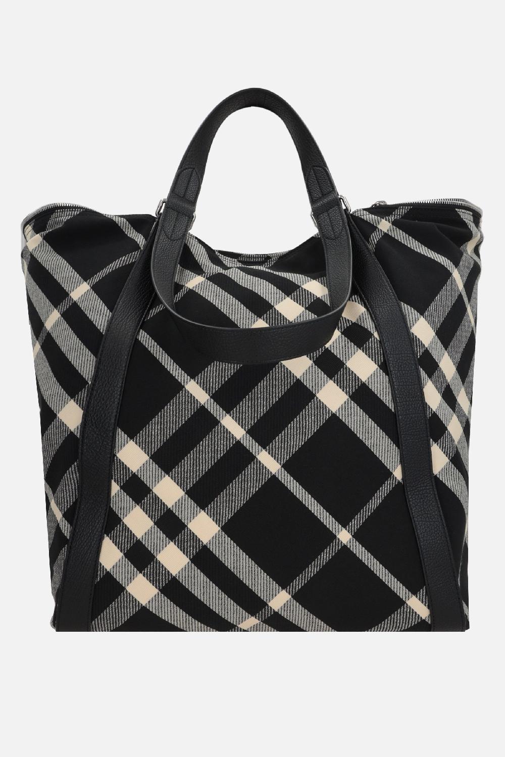 BURBERRY borsa tote in jacquard Check