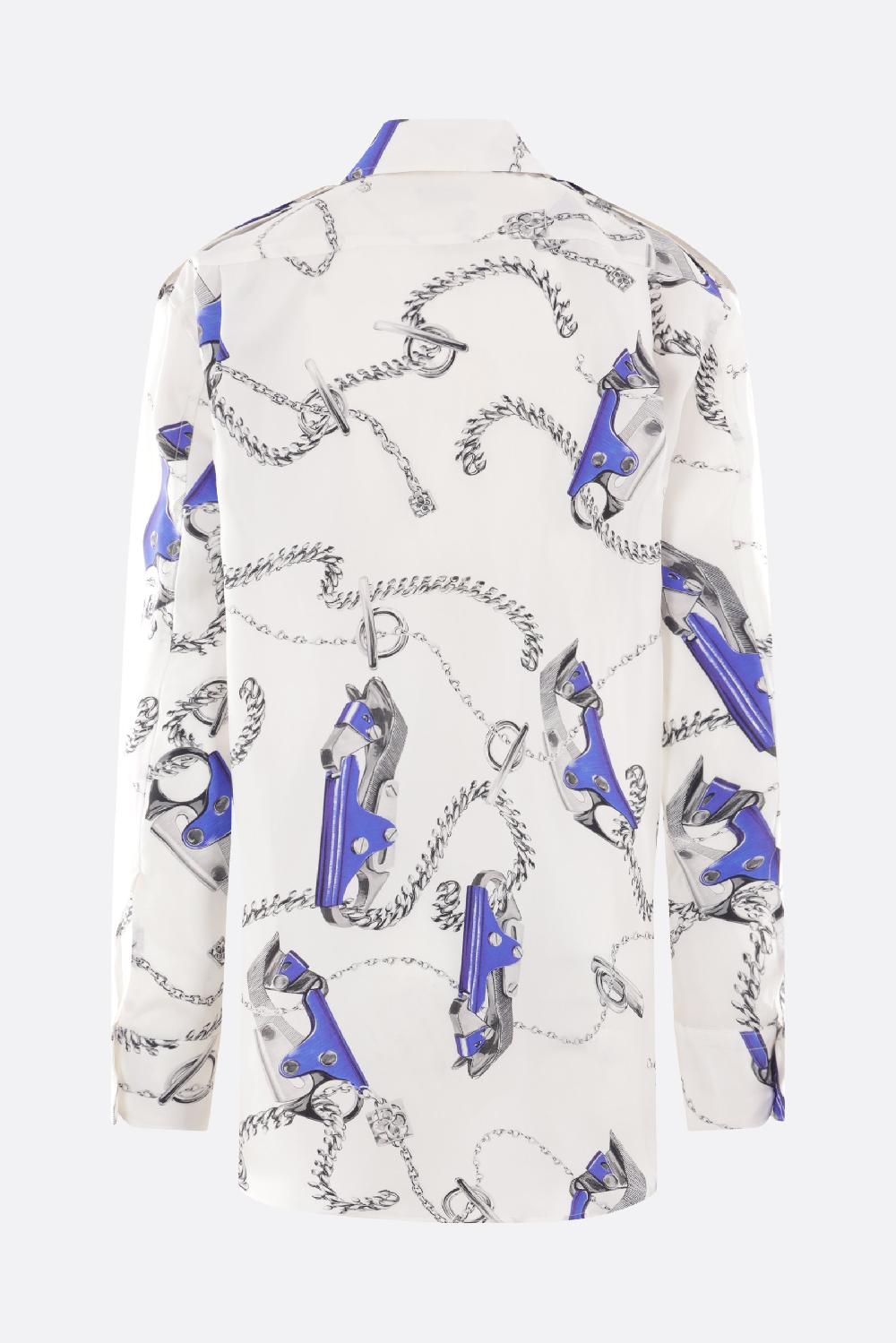 BURBERRY Camicia In Seta Stampa Knight