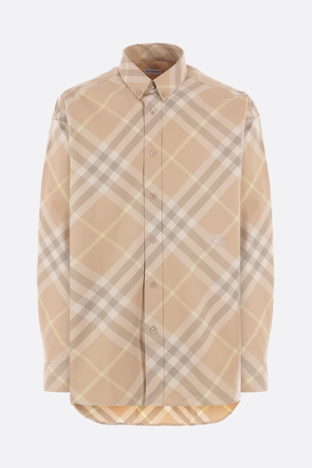 BURBERRY camicia oversize in gabardine