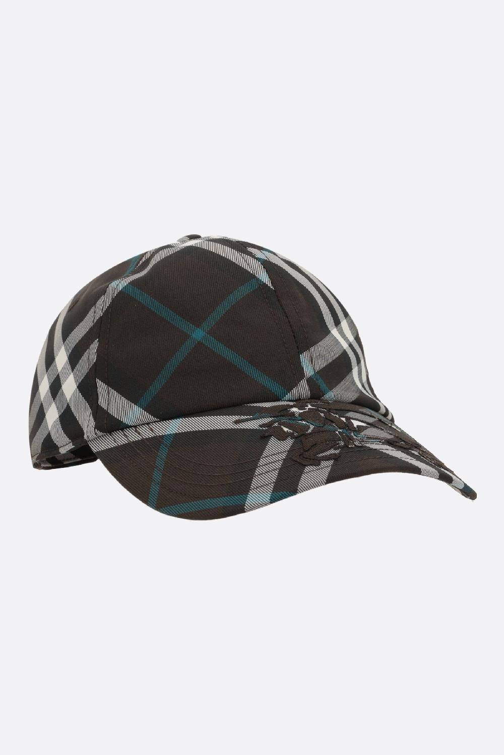 BURBERRY Cappello Baseball In Twill Check