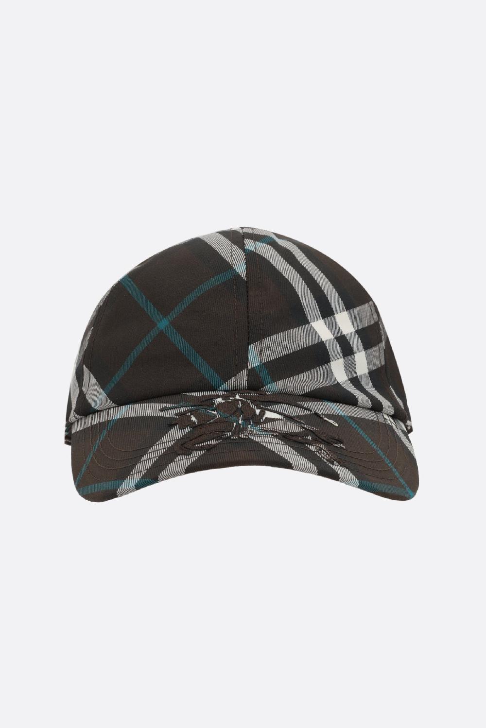 BURBERRY cappello baseball in twill Check