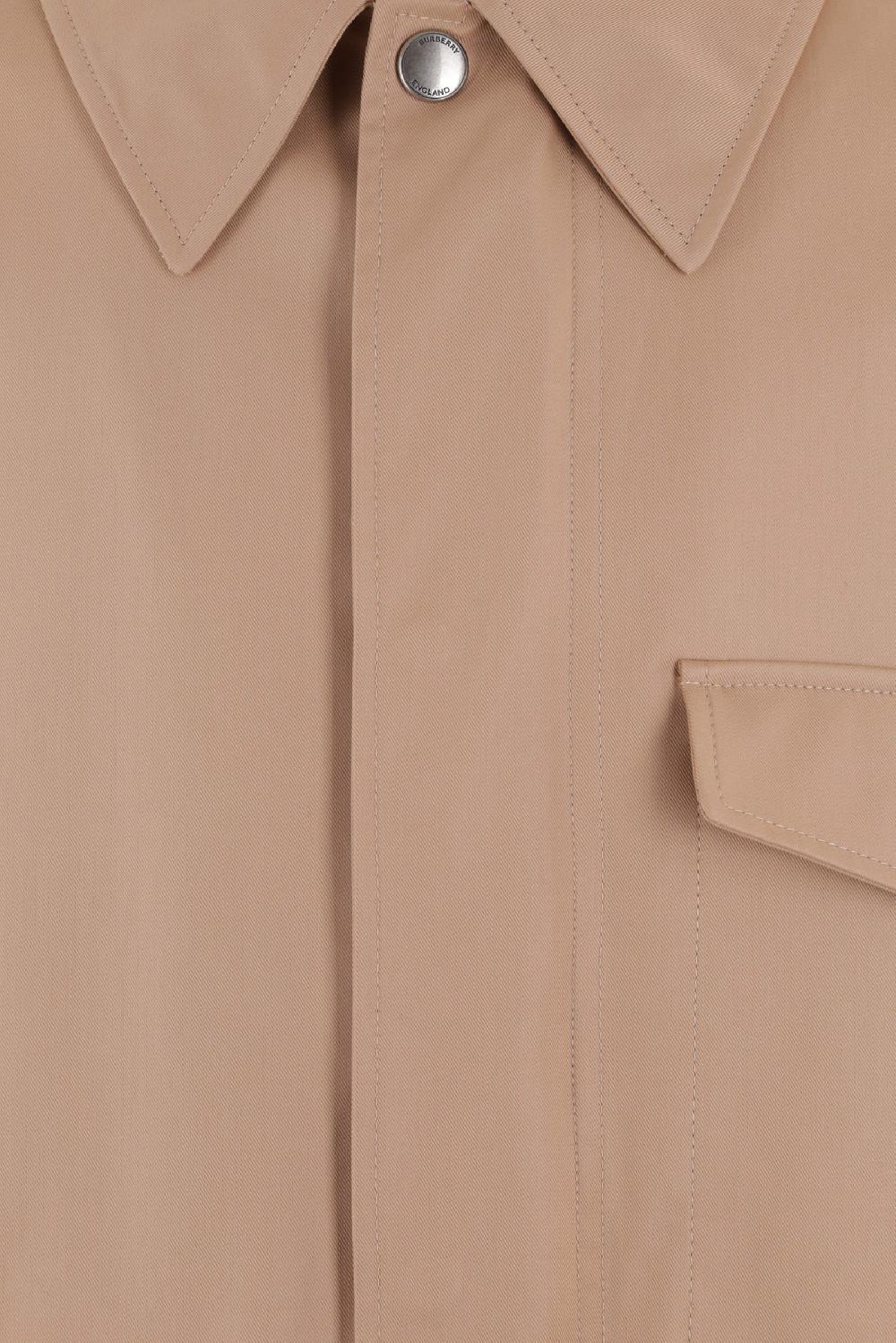 BURBERRY Cappotto Monopetto In Gabardine