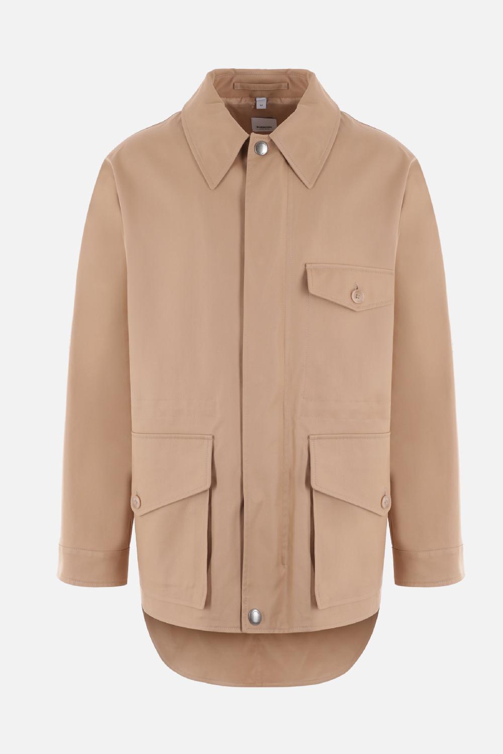 BURBERRY cappotto monopetto in gabardine