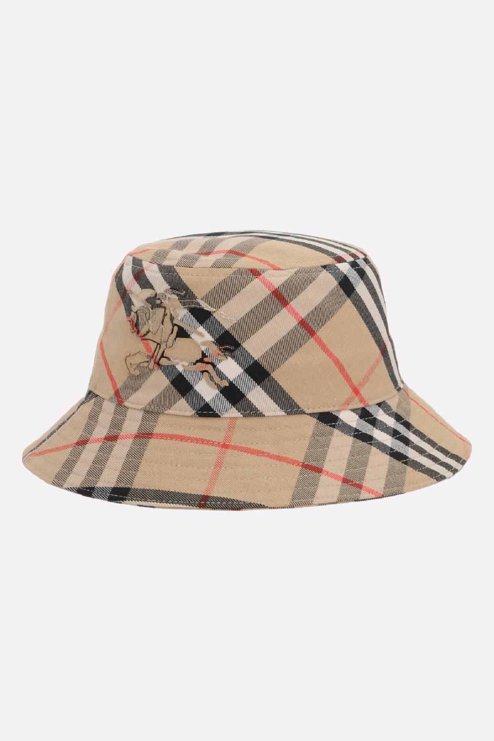 BURBERRY Cloche Bias In Misto Cotone Check