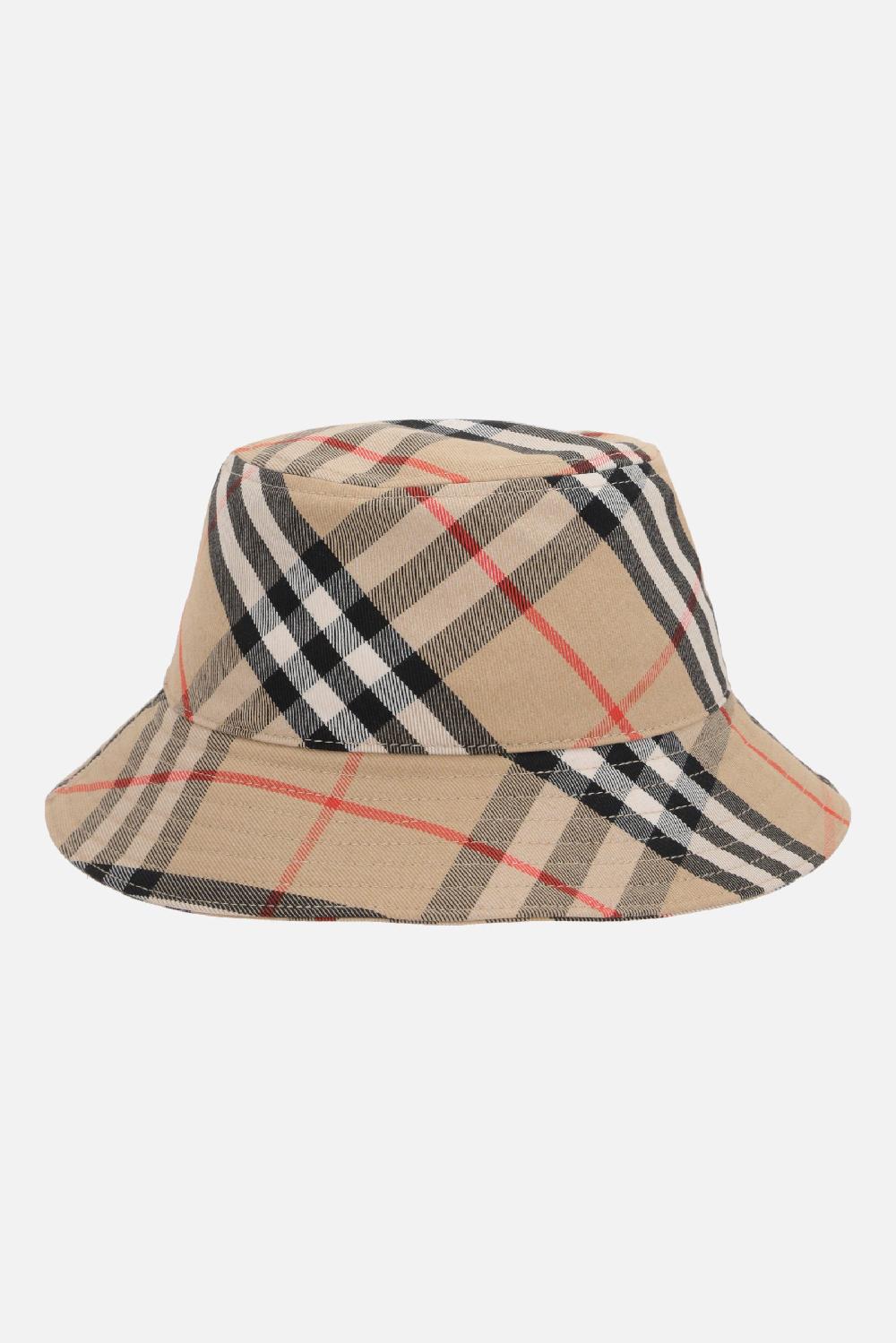 BURBERRY Cloche Bias In Misto Cotone Check