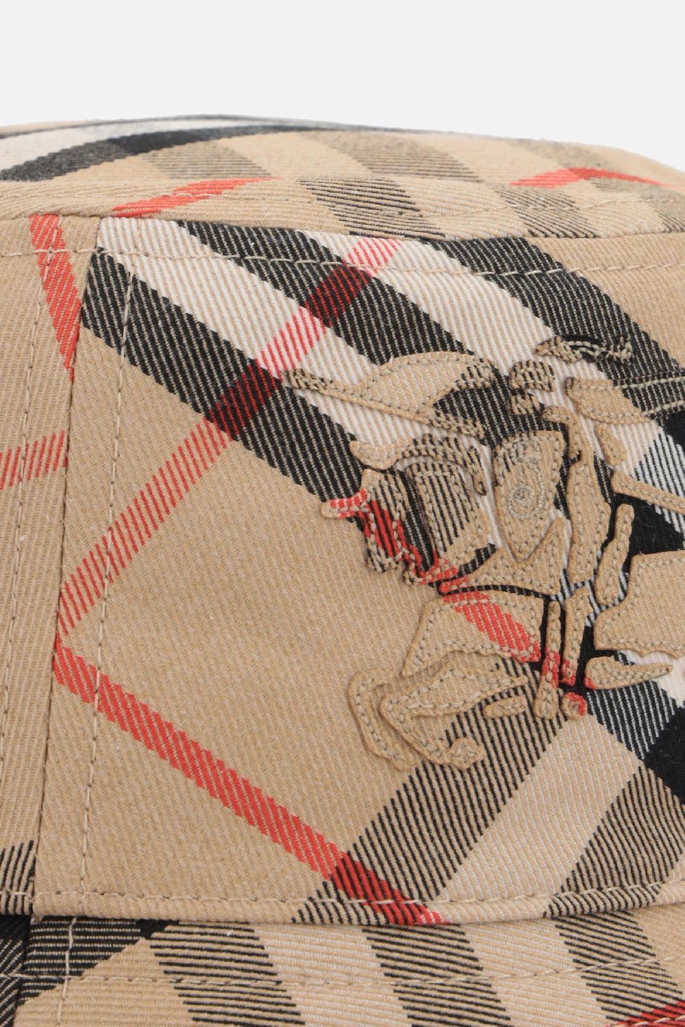 BURBERRY Cloche Bias In Misto Cotone Check