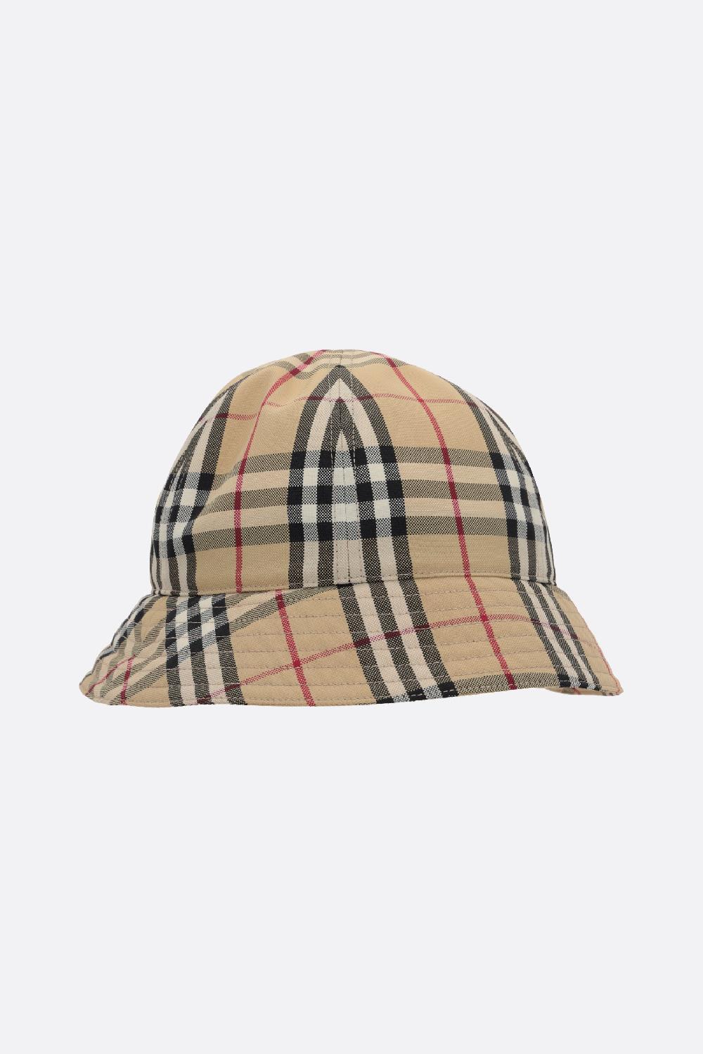 BURBERRY Cloche In Nylon Stampa Burberry Check