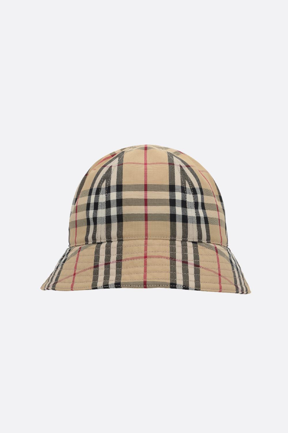 BURBERRY Cloche In Nylon Stampa Burberry Check