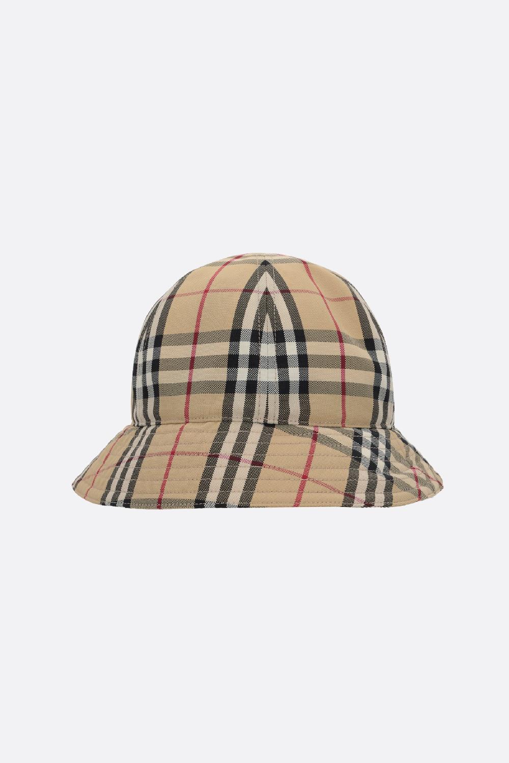 BURBERRY cloche in nylon stampa Burberry Check