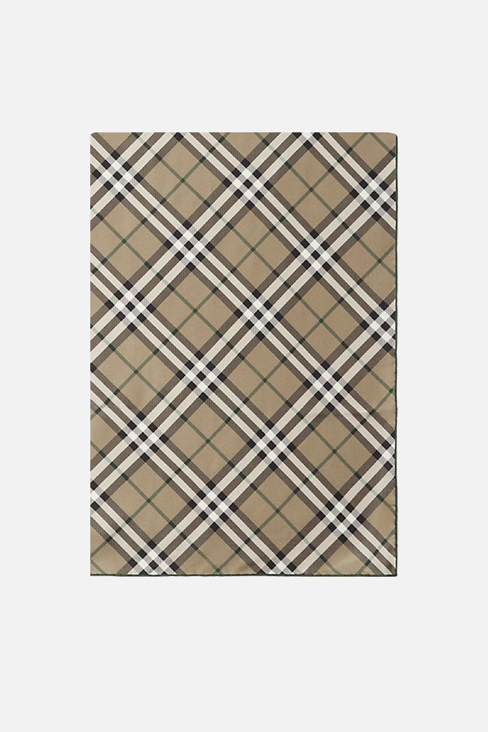 BURBERRY foulard in seta Check