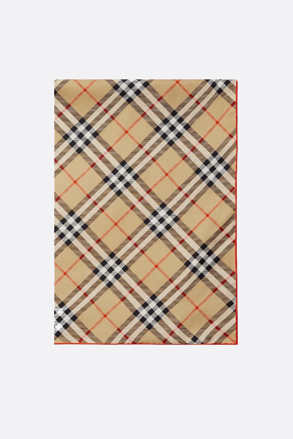 BURBERRY foulard in seta Check