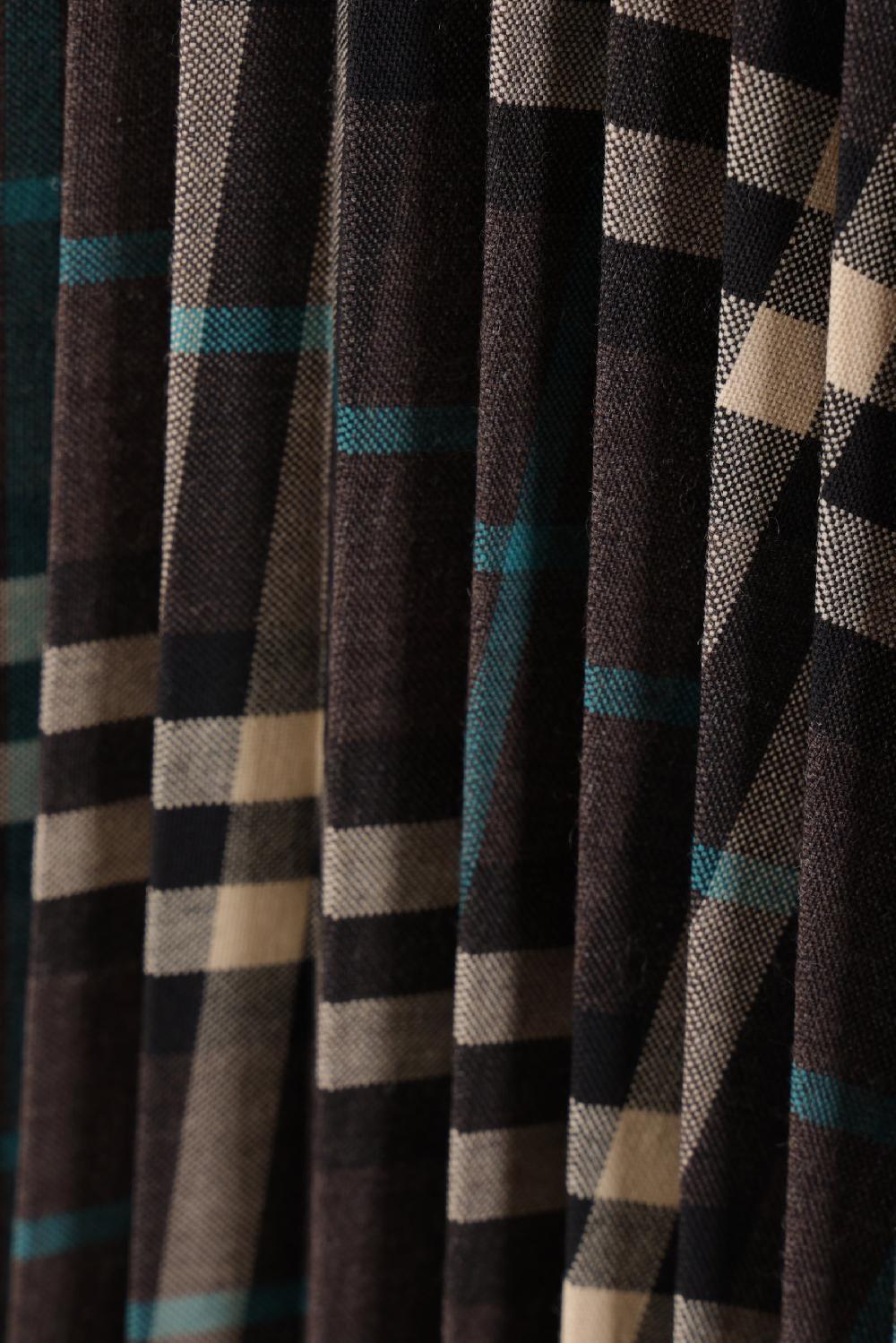 BURBERRY Gonna Plissé In Misto Lana Check