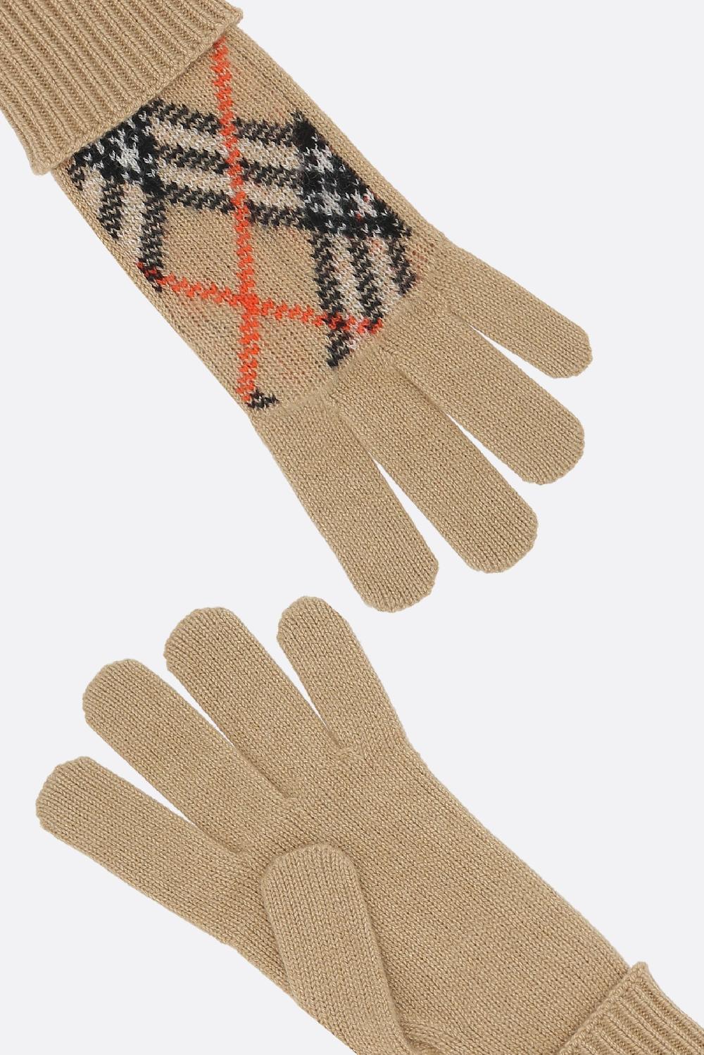 BURBERRY Guanti In Cashmere Check