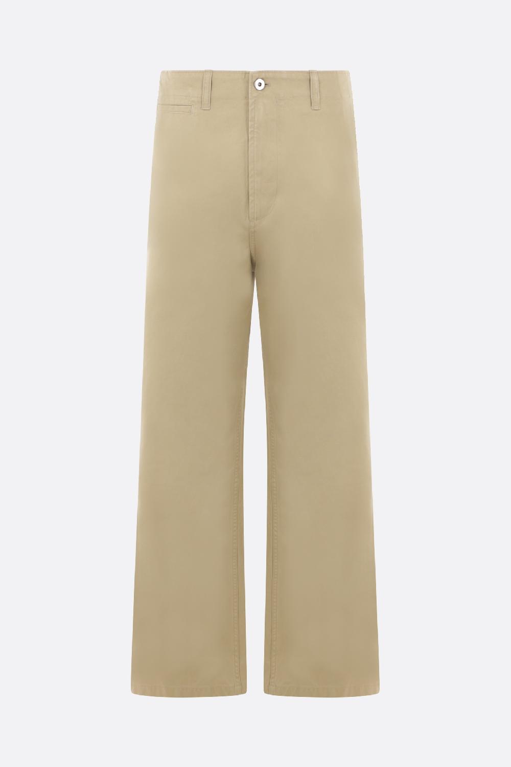 BURBERRY pantalone loose-fit in cotone