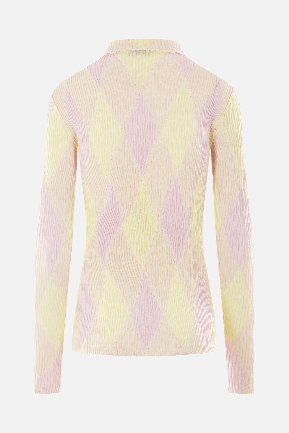 BURBERRY Pullover In Cotone E Seta Argyle