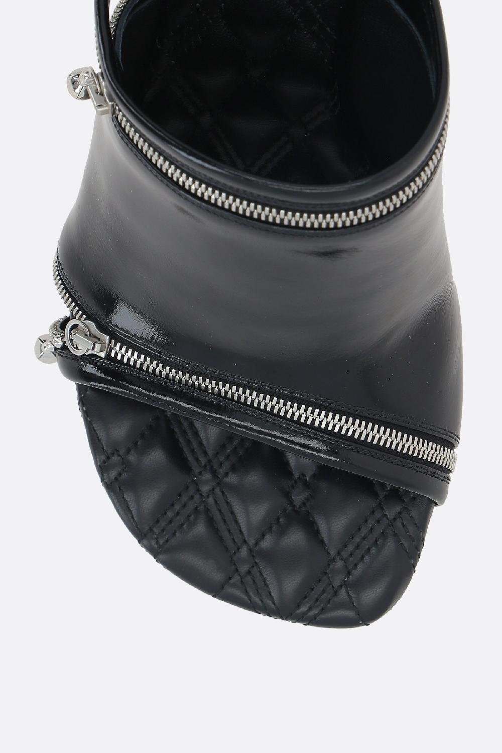 BURBERRY Sandalo Peep In Pelle Lucida