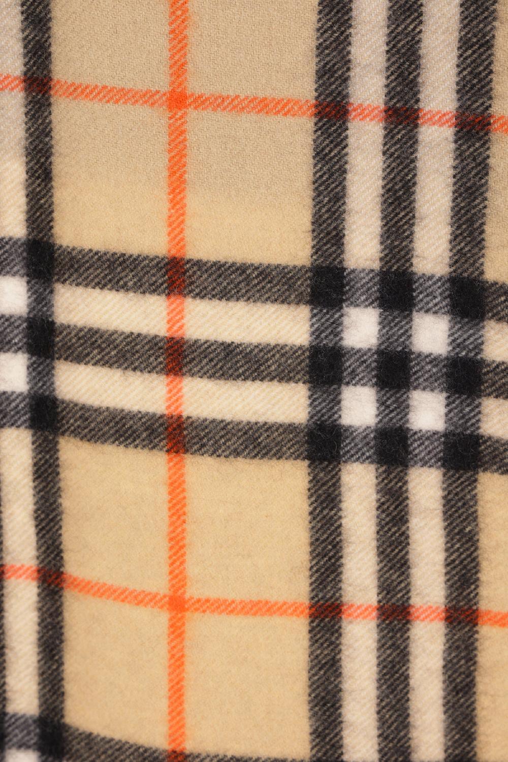 BURBERRY Sciarpa In Cashmere Check Con Frange