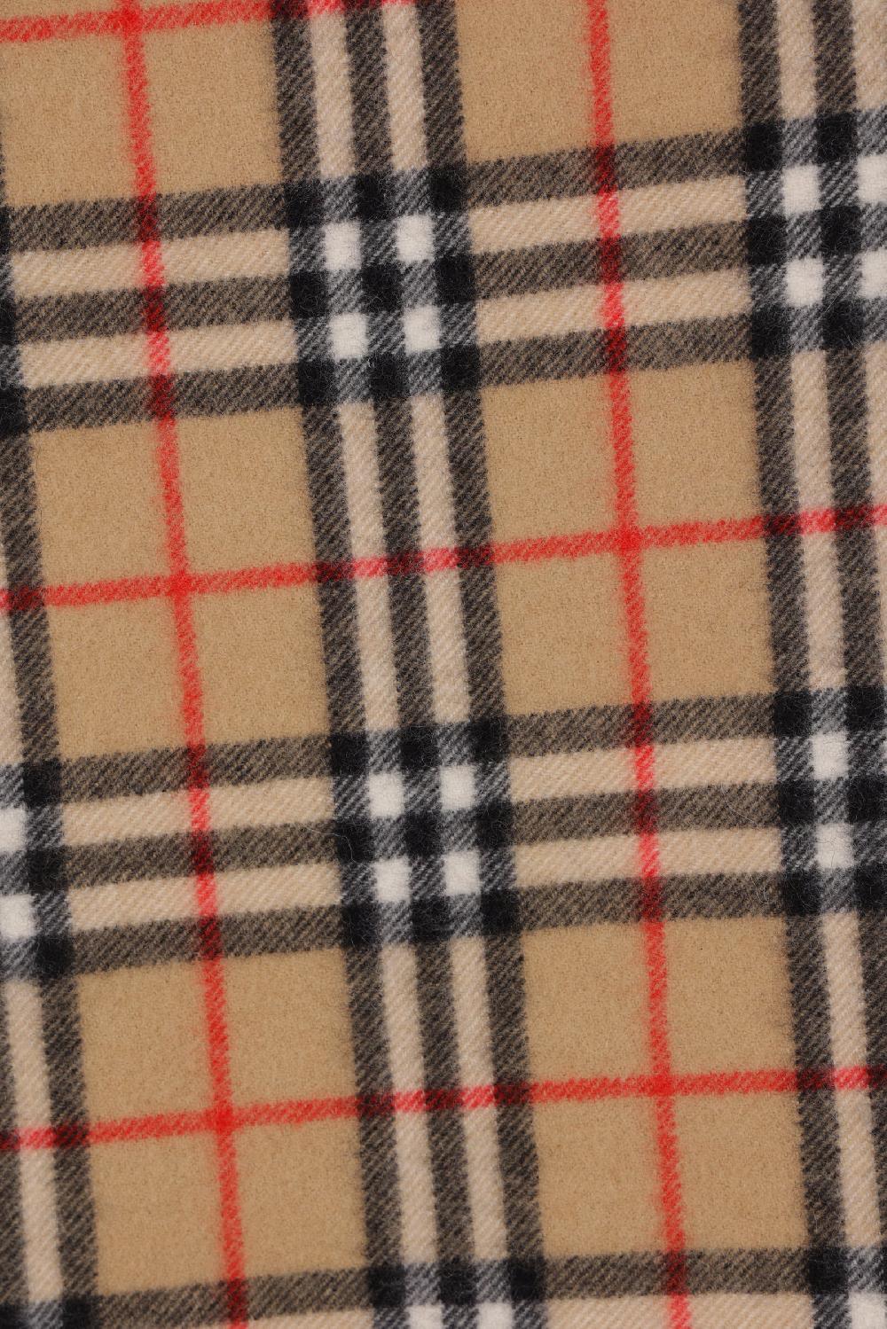 BURBERRY Sciarpa In Cashmere Check Con Frange