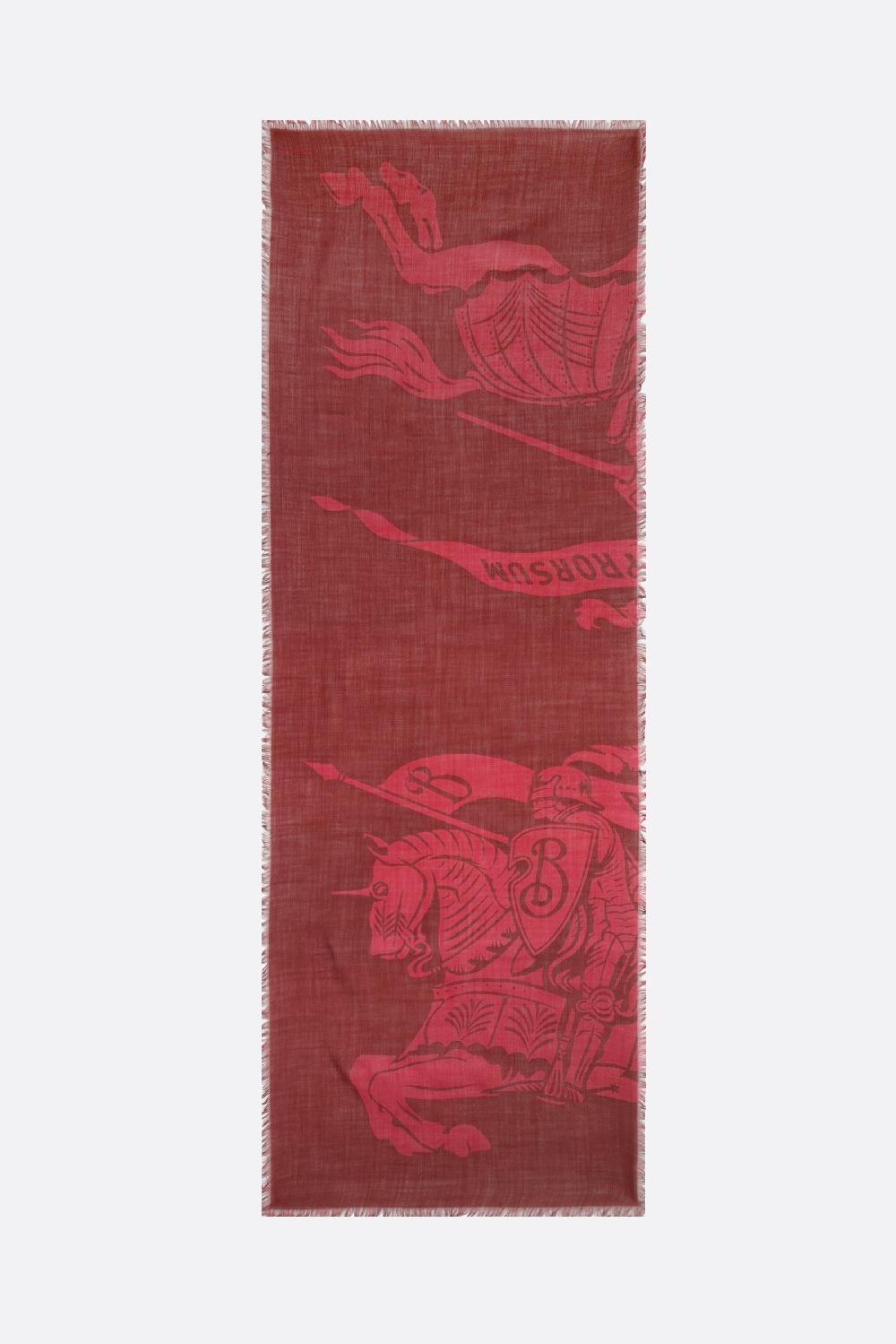 BURBERRY Sciarpa In Lana Con EKD