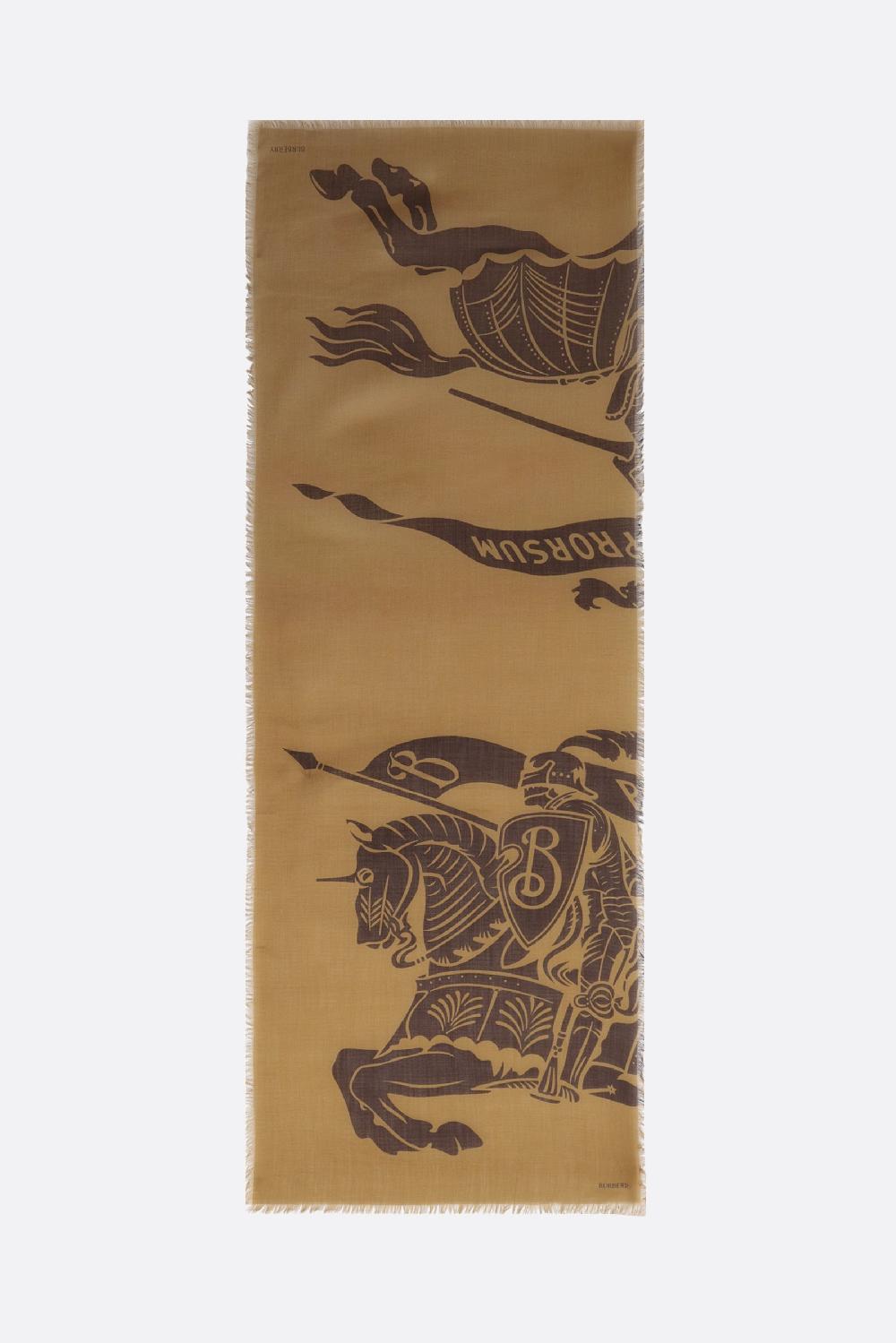 BURBERRY Sciarpa In Lana Con EKD