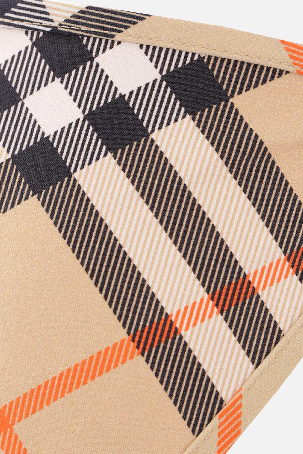 BURBERRY Slip Bikini In Nylon Stretch Check