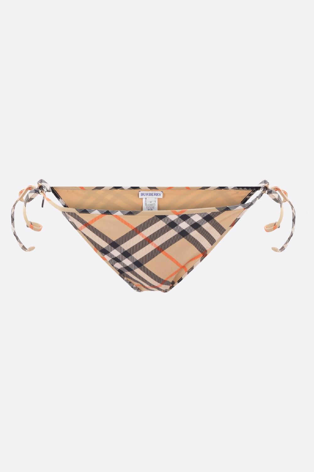 BURBERRY slip bikini in nylon stretch Check