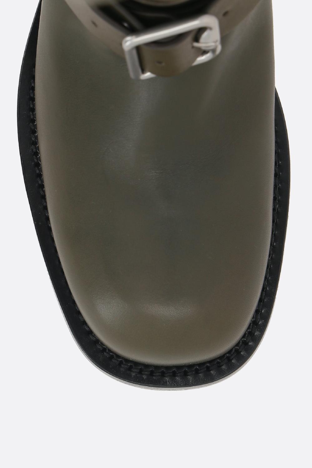 BURBERRY Stivale Saddle In Pelle Liscia