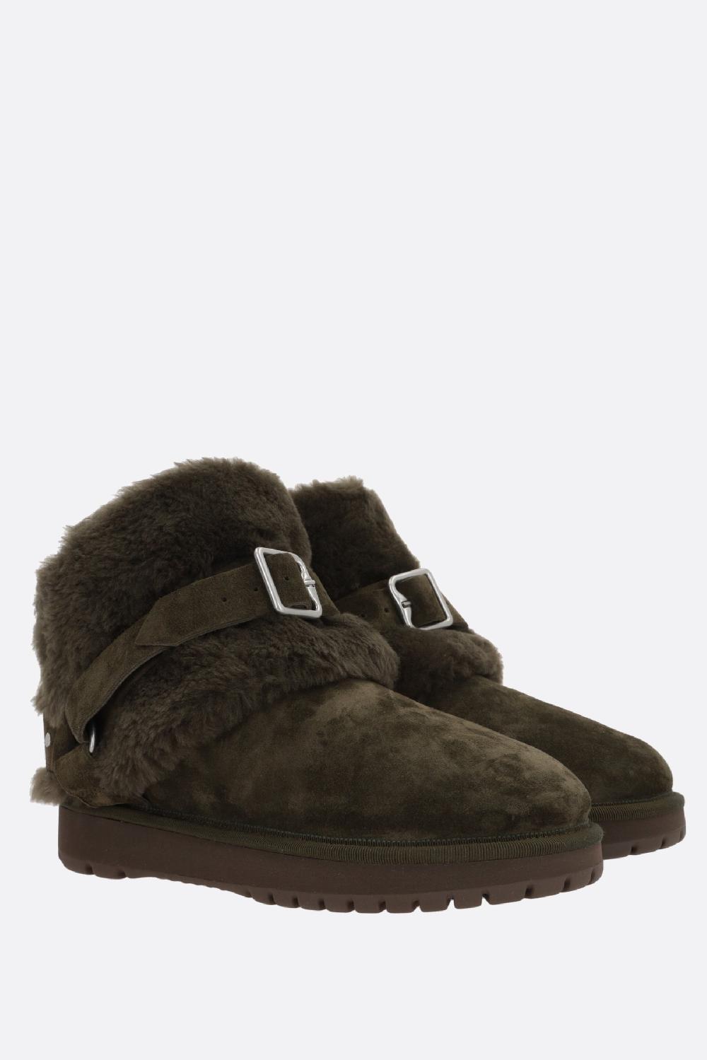 BURBERRY Stivaletto Chubby In Suede E Shearling