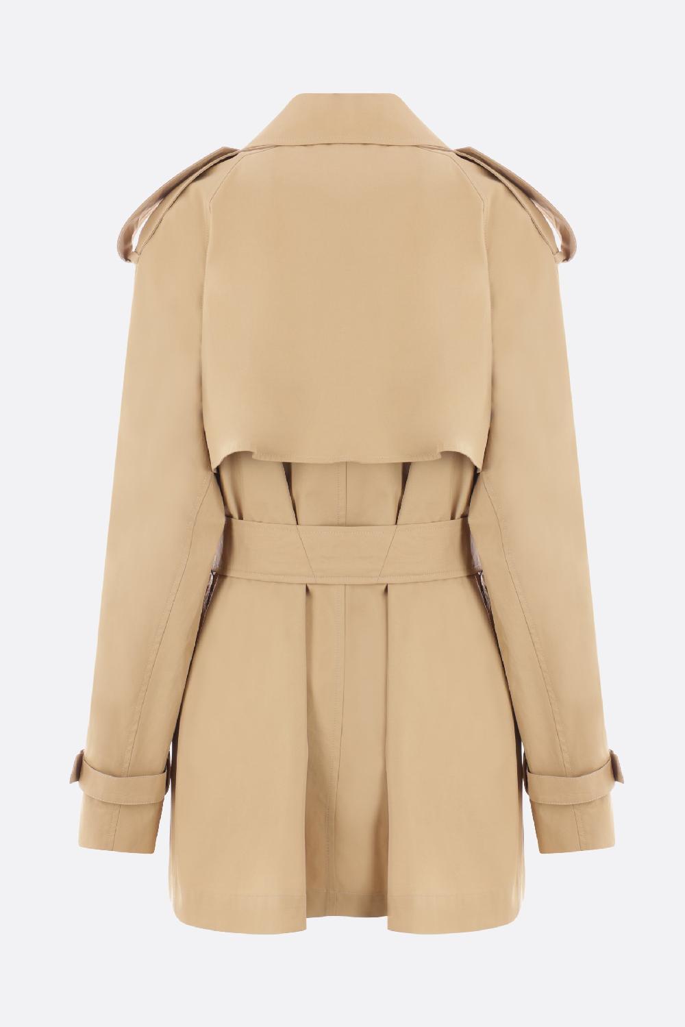 BURBERRY Trench Corto In Gabardine