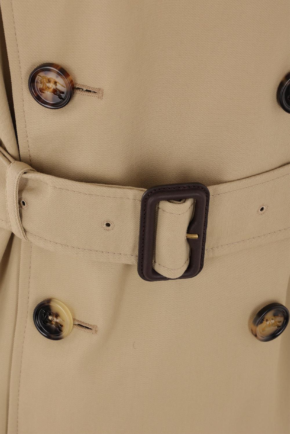 BURBERRY Trench Corto In Misto Cotone