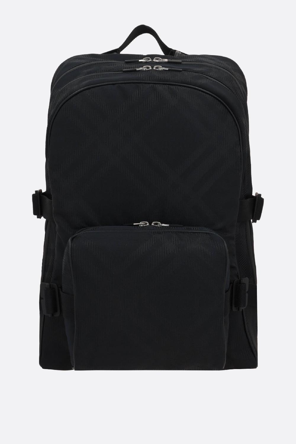 BURBERRY zaino in jacquard Check