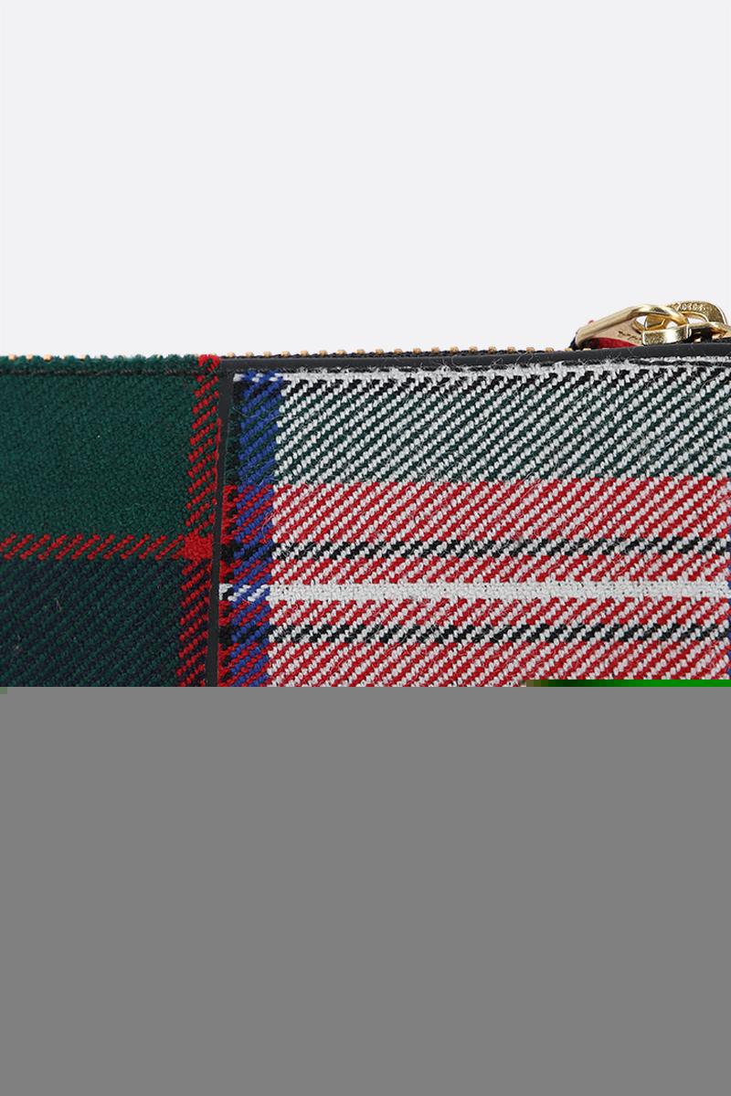 COMME Des GARCONS WALLET Busta Small In Lana Tartan