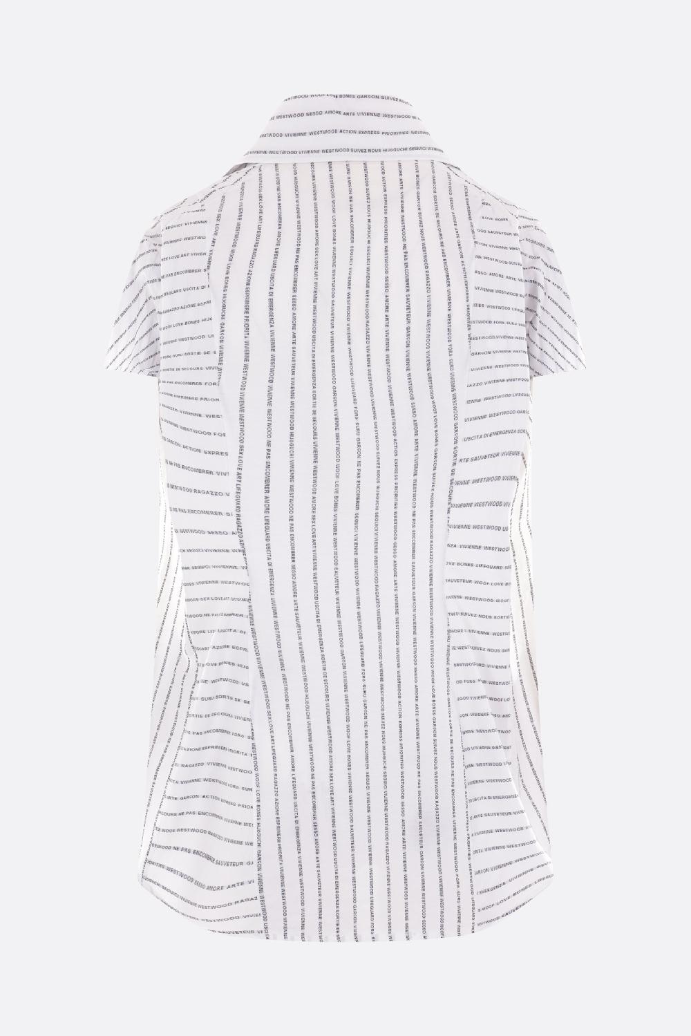 VIVIENNE WESTWOOD Camicia A Maniche Corte Bagatelle In Popeline Stampato