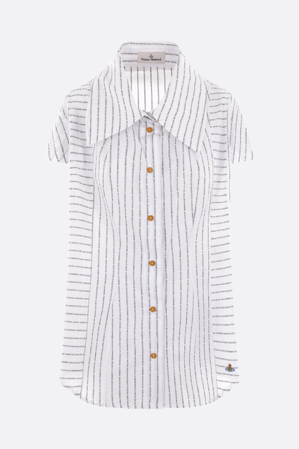 VIVIENNE WESTWOOD camicia a maniche corte Bagatelle in popeline stampato