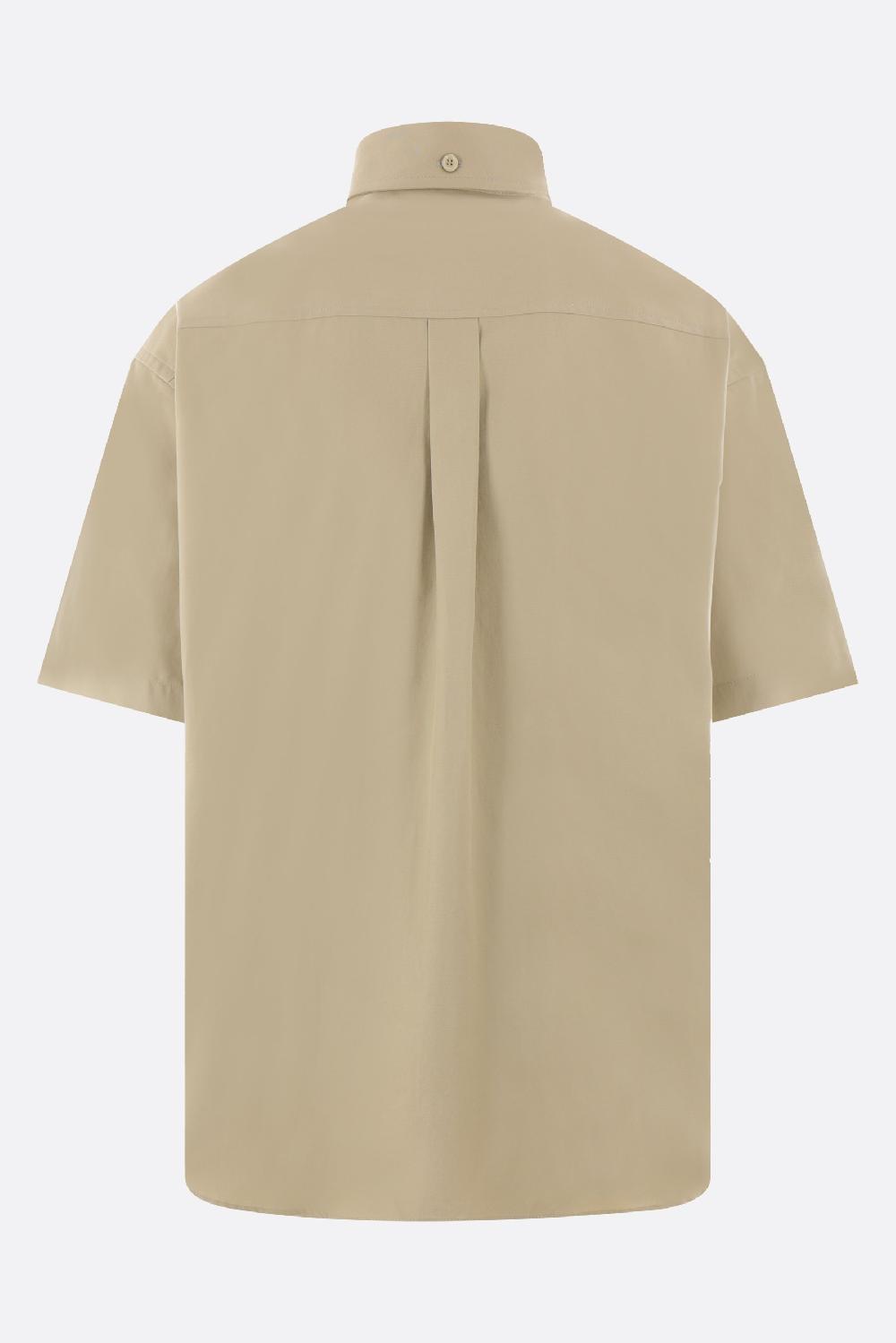 BURBERRY Camicia A Maniche Corte In Oxford Ricamo Logo