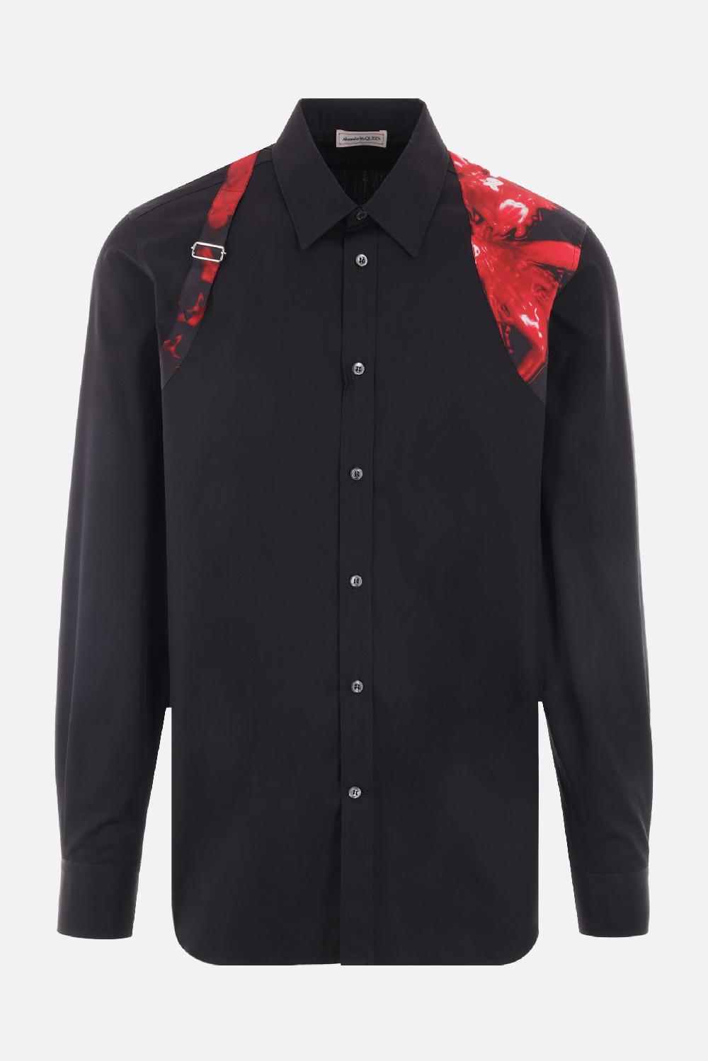 ALEXANDER McQUEEN Camicia Harness Wax Flower In Popeline