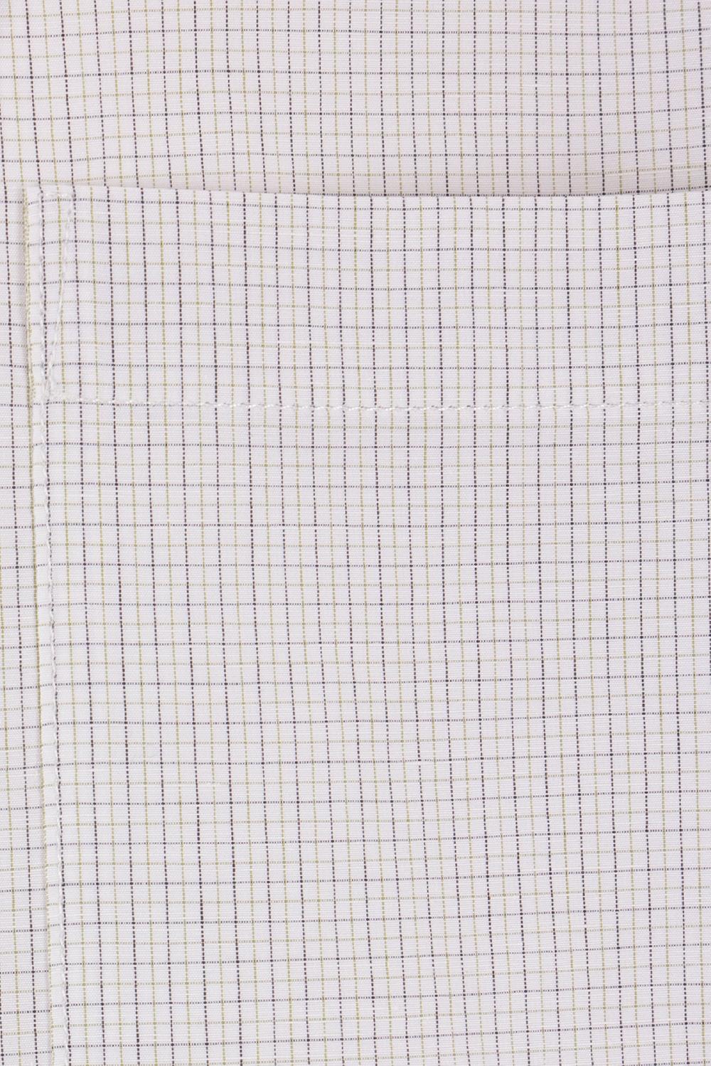 BOTTEGA VENETA Camicia In Cotone E Lino A Quadri Ricamo Logo BV