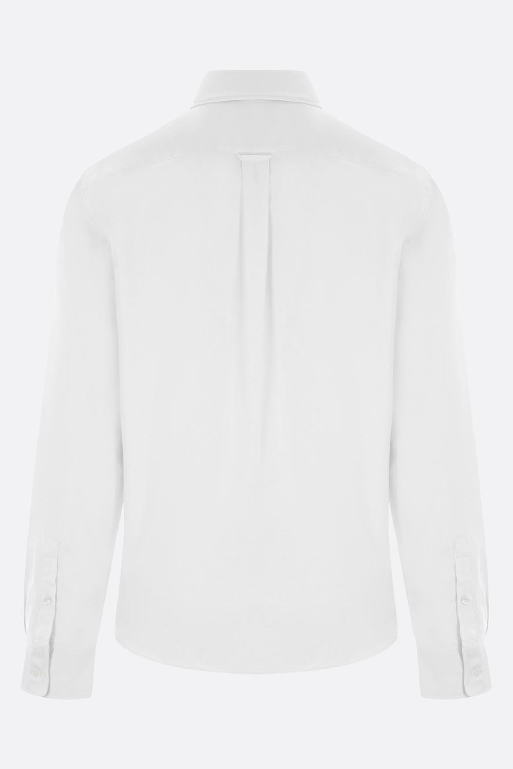 MAISON KITSUNÉ Camicia In Oxford Patch Logo Mini Fox Head