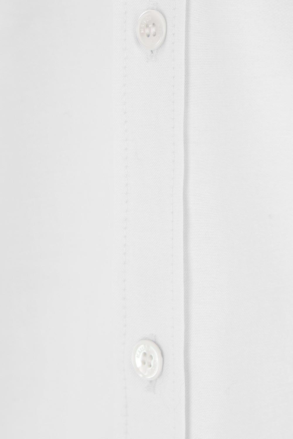 MAISON KITSUNÉ Camicia In Oxford Patch Logo Mini Fox Head