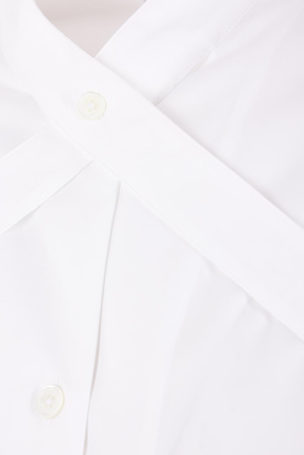 OFF WHITE Camicia In Popeline Con Cintura Incrociata