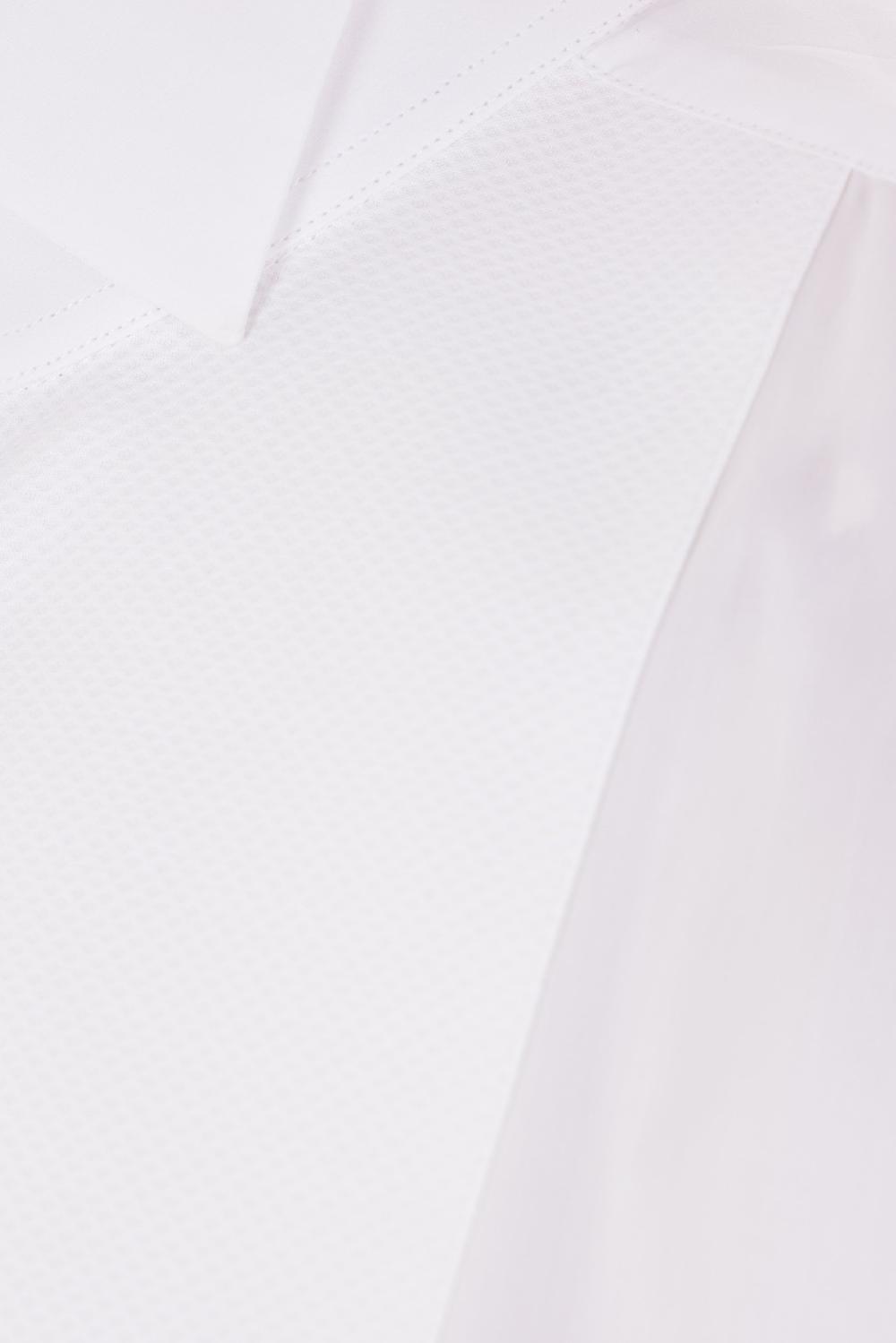 DOLCE & GABBANA Camicia In Popeline Con Plastron In Piquet