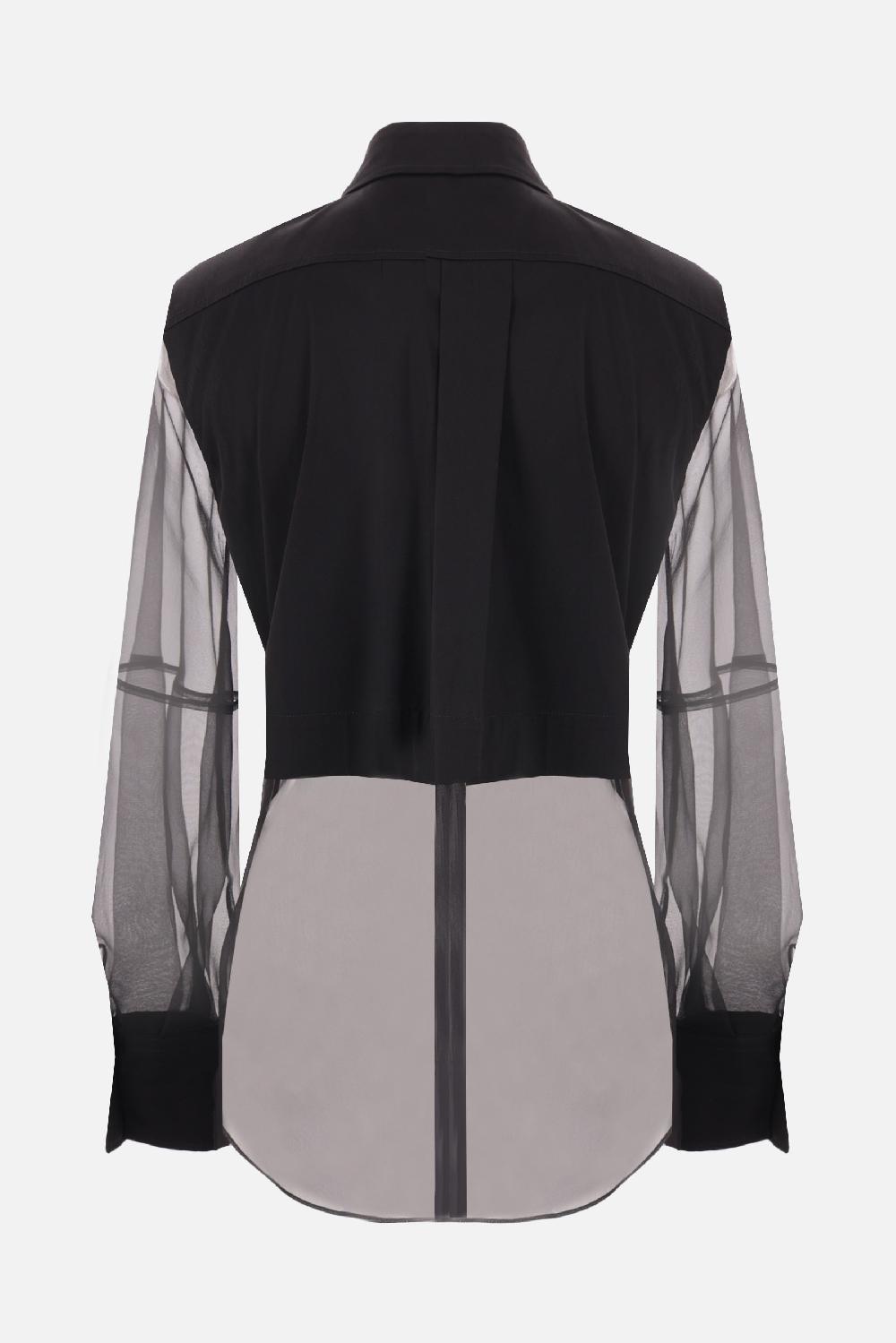 BRUNELLO CUCINELLI Camicia In Popeline E Seta Crispy Con Shiny Trims