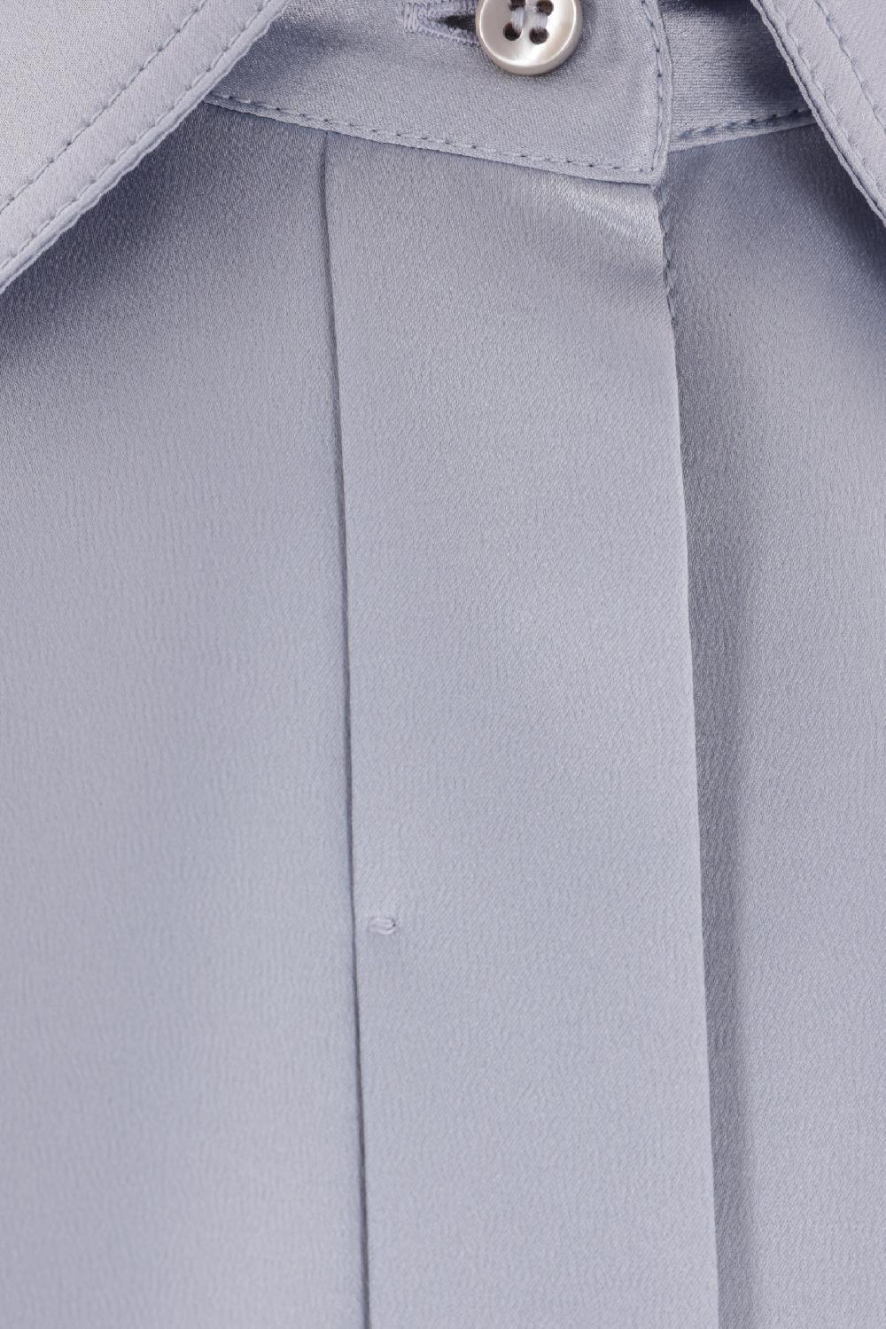 BRUNELLO CUCINELLI Camicia In Raso Stretch Con Monile