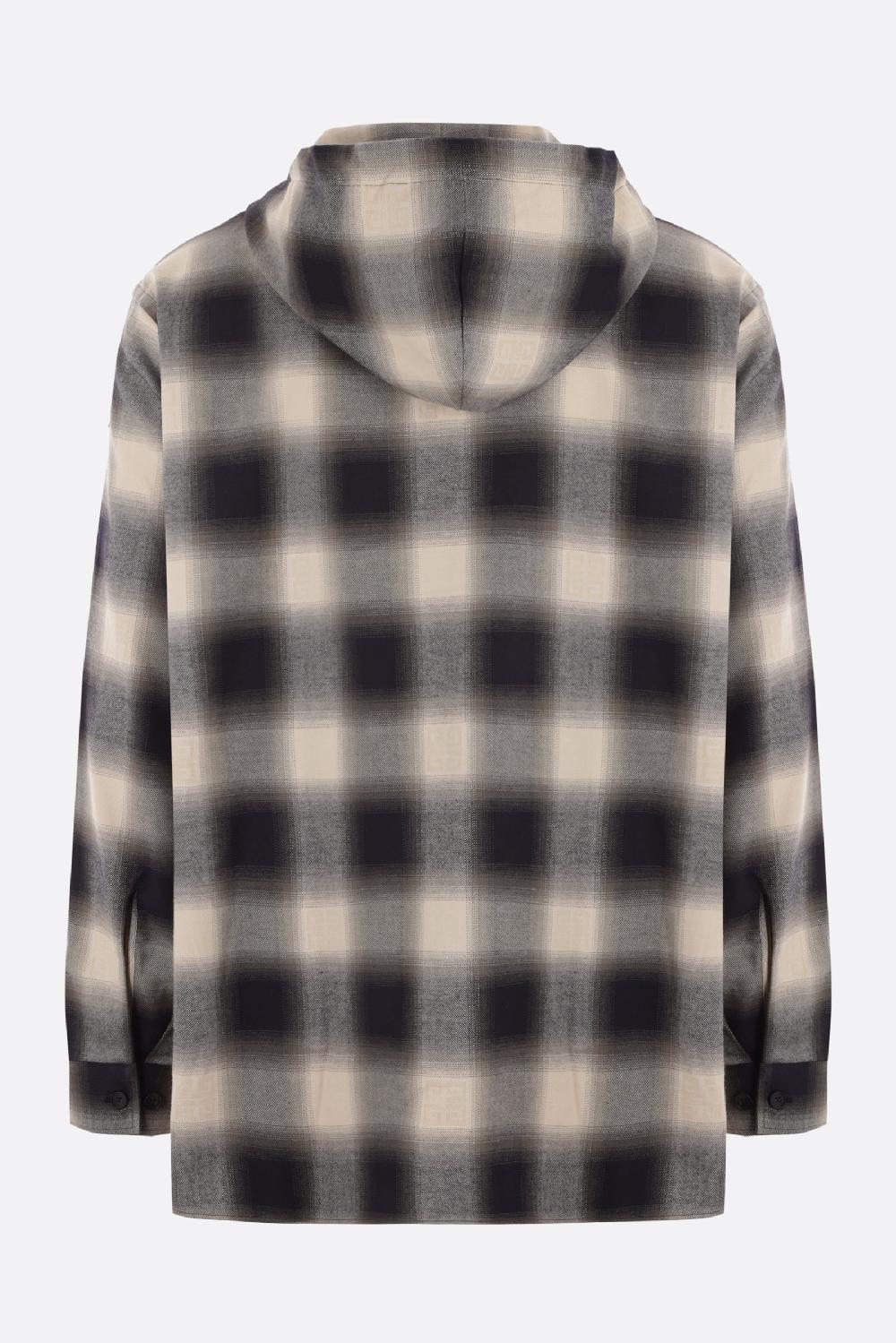 GIVENCHY Camicia Oversize Con Cappuccio In Flanella