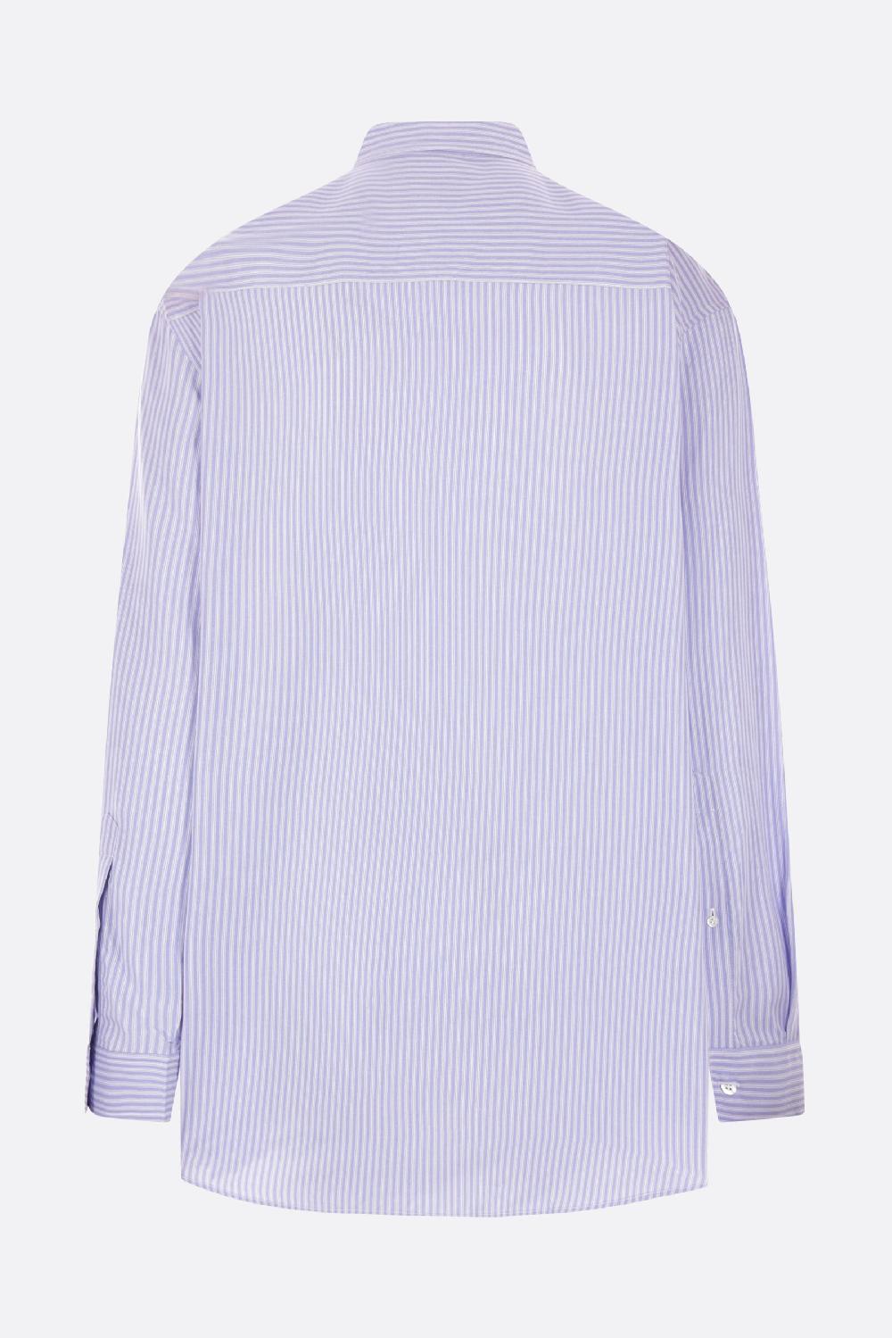 BALENCIAGA Camicia Oversize Fluida In Popeline A Righe