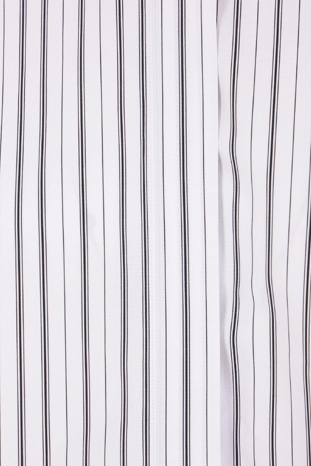 OFF WHITE Camicia Oversize In Popeline A Righe Con Zip