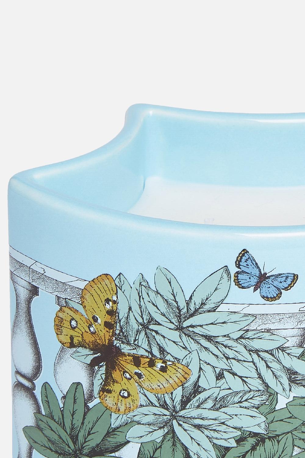 FORNASETTI Candela Profumata Nel Mentre Con Decoro Farfalle E Balaustra