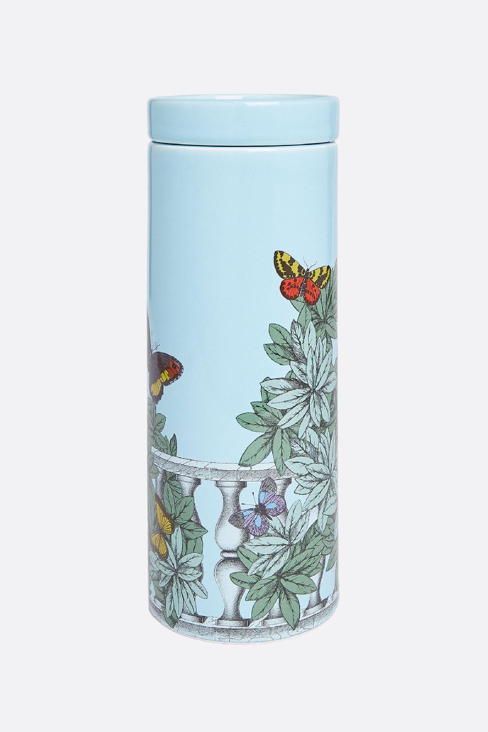 FORNASETTI Candela Profumata Nel Mentre Con Decoro Farfalle E Balaustra