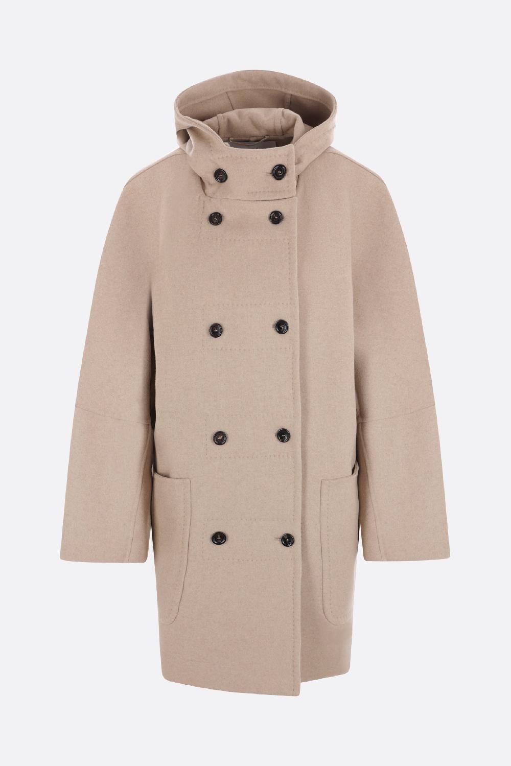 MAX MARA cappotto con cappuccio Arturo in lana e cashmere