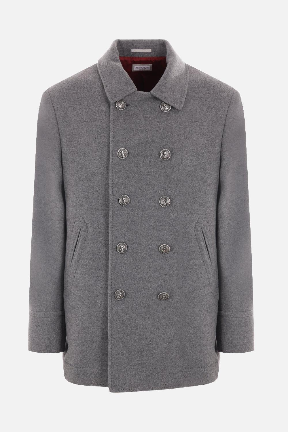 BRUNELLO CUCINELLI cappotto doppiopetto in cashmere